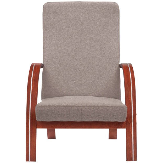 Fotoliu Kring Larvik, cadru curbat, 66x79x105 cm, culoare bej
